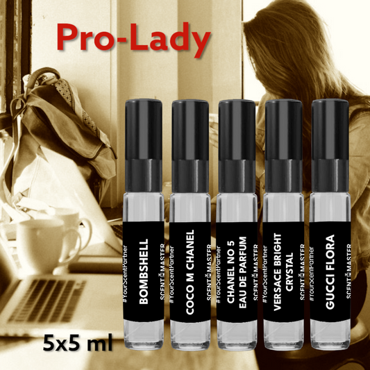 Scent Master Pack of 5x5 ml Testers | Pro-Lady