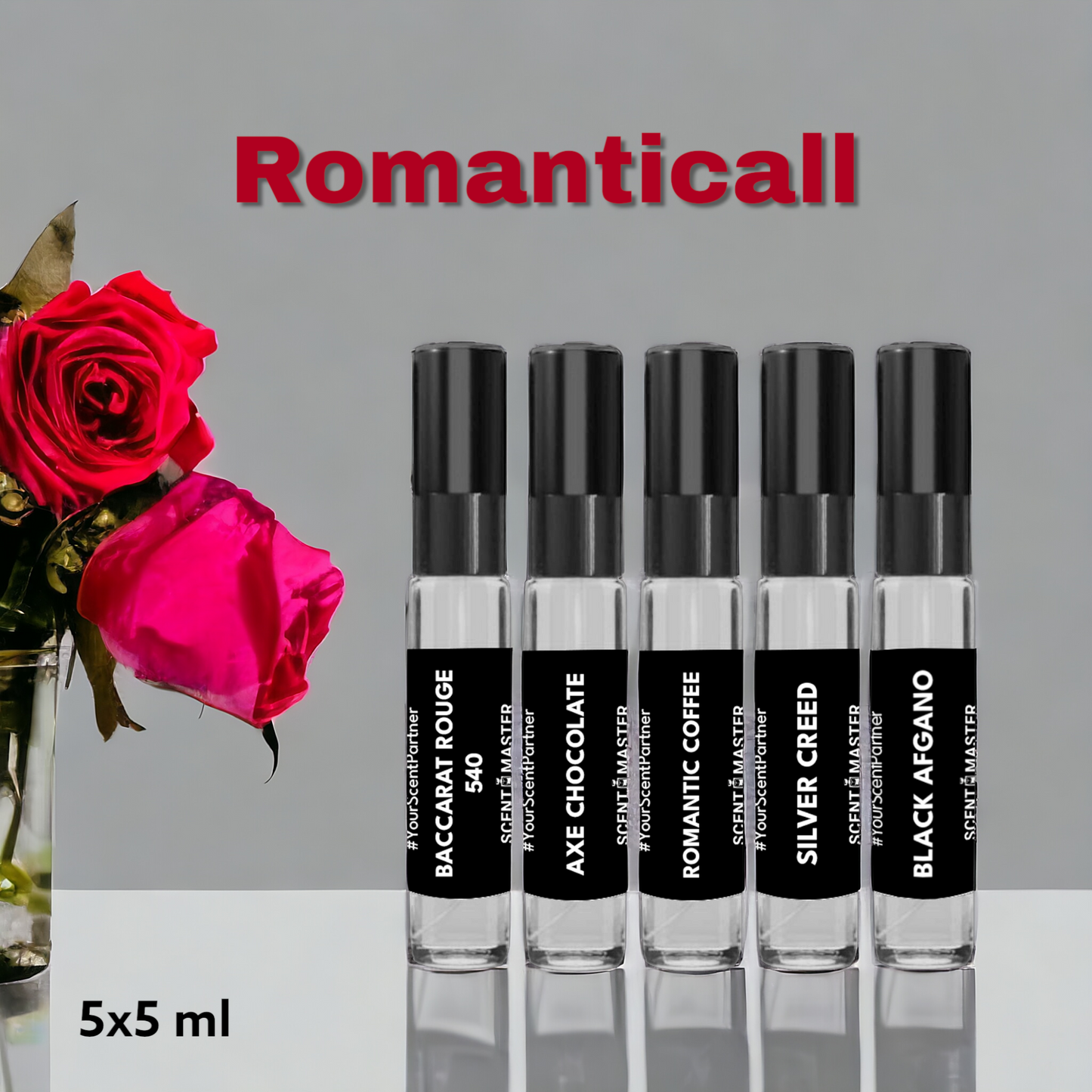 Scent Master Pack of 5x5 ml Testers | Romanticall