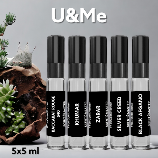 Scent Master Pack of 5x5 ml Testers | U&Me