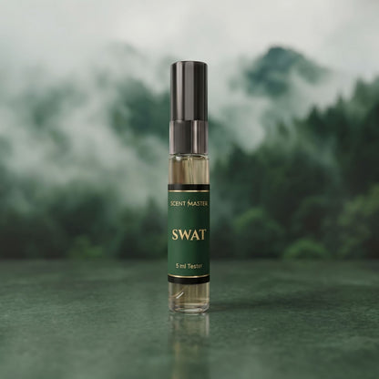 Swat by Scent Master 5ml tester perfume for trying the amber woody fresh spicy scent