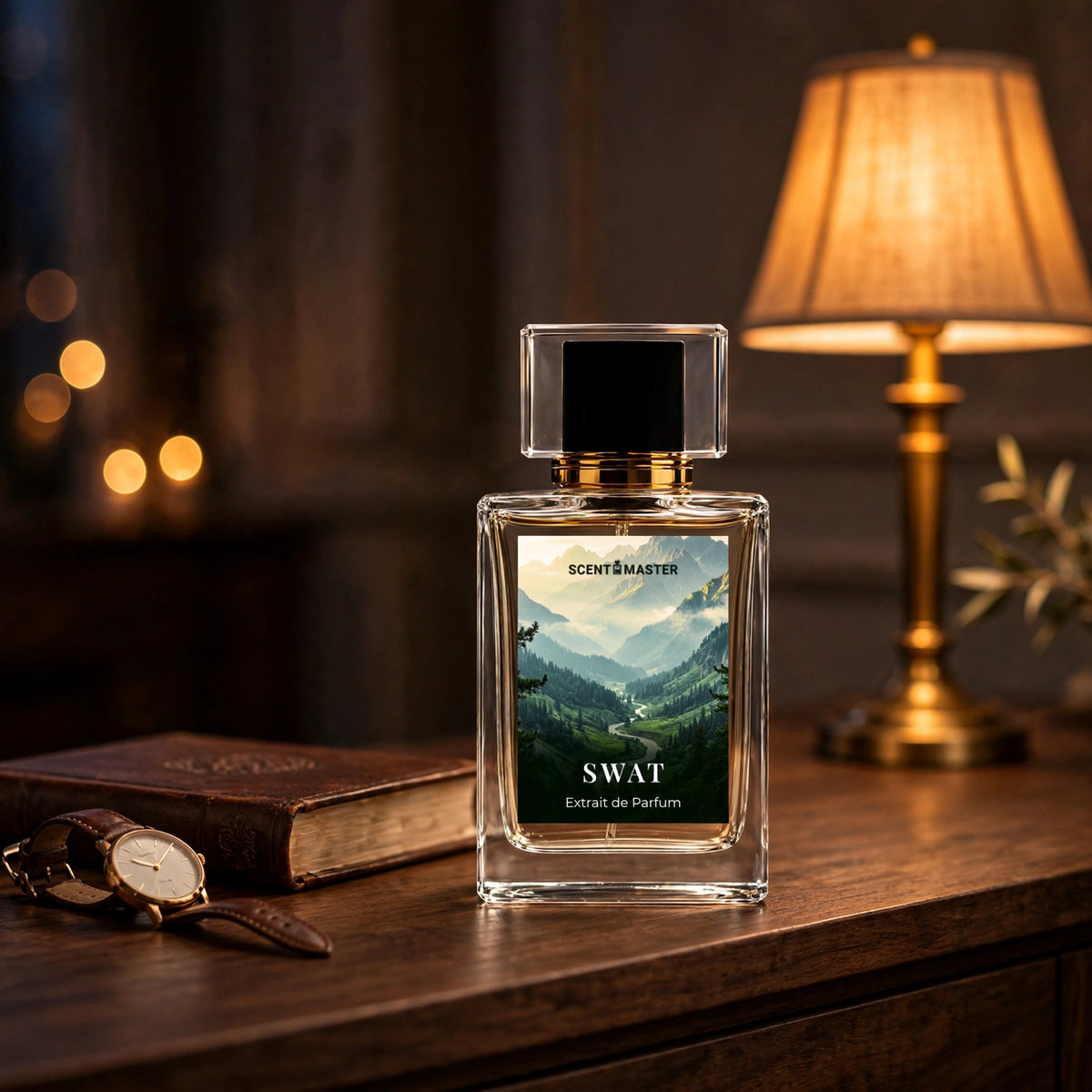 Swat Leather Woody Perfume Styled For Evening by Scent Master