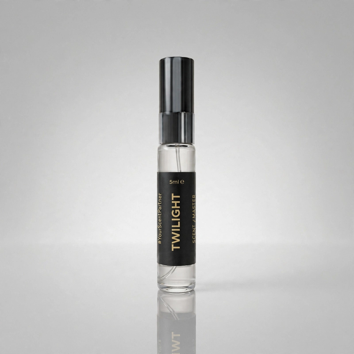 Twilight 5ml perfume bottle studio render by Scent Master