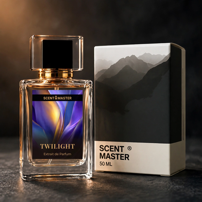 Twilight perfume bottle and packaging box by Scent Master