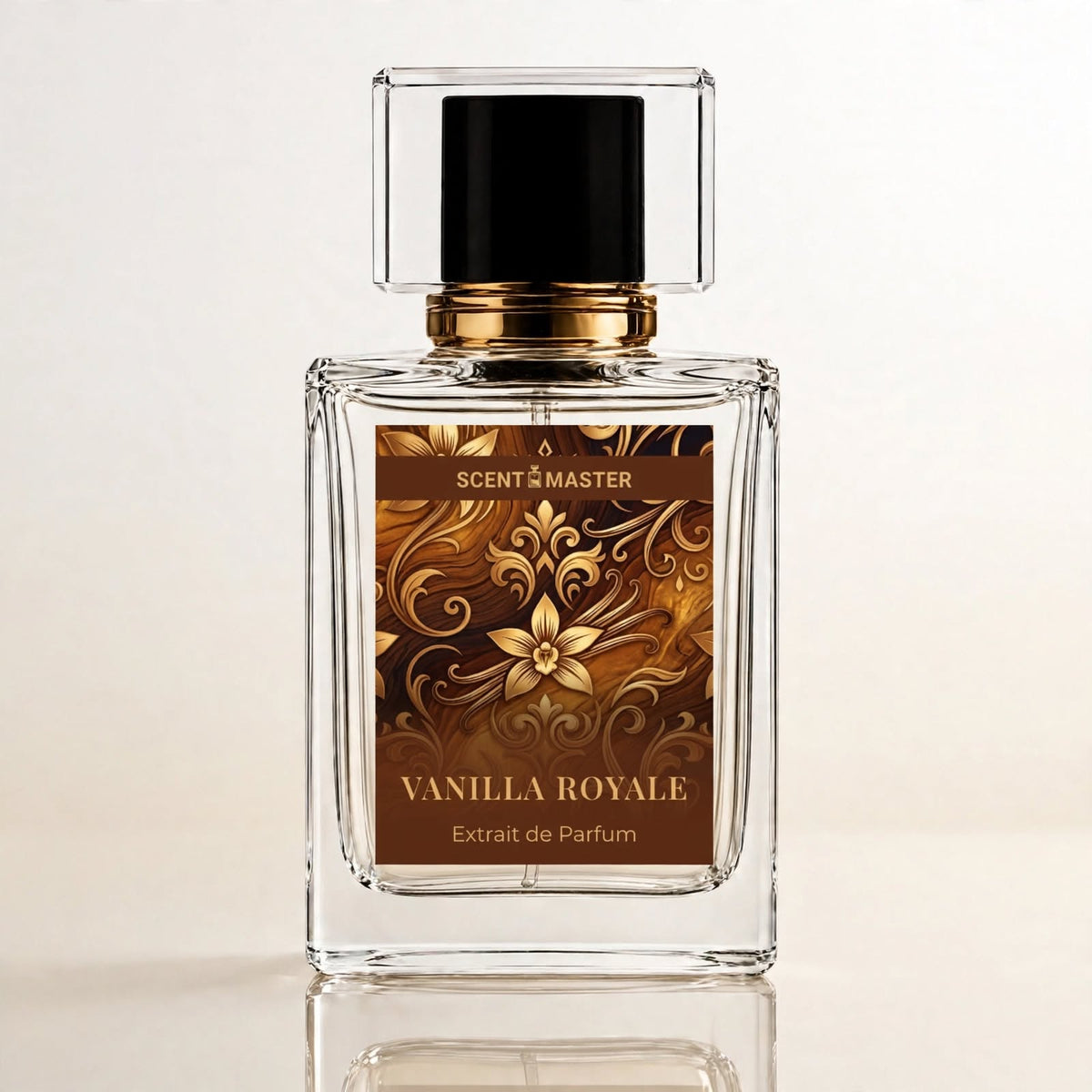 Vanilla Royale 100ml perfume bottle product render