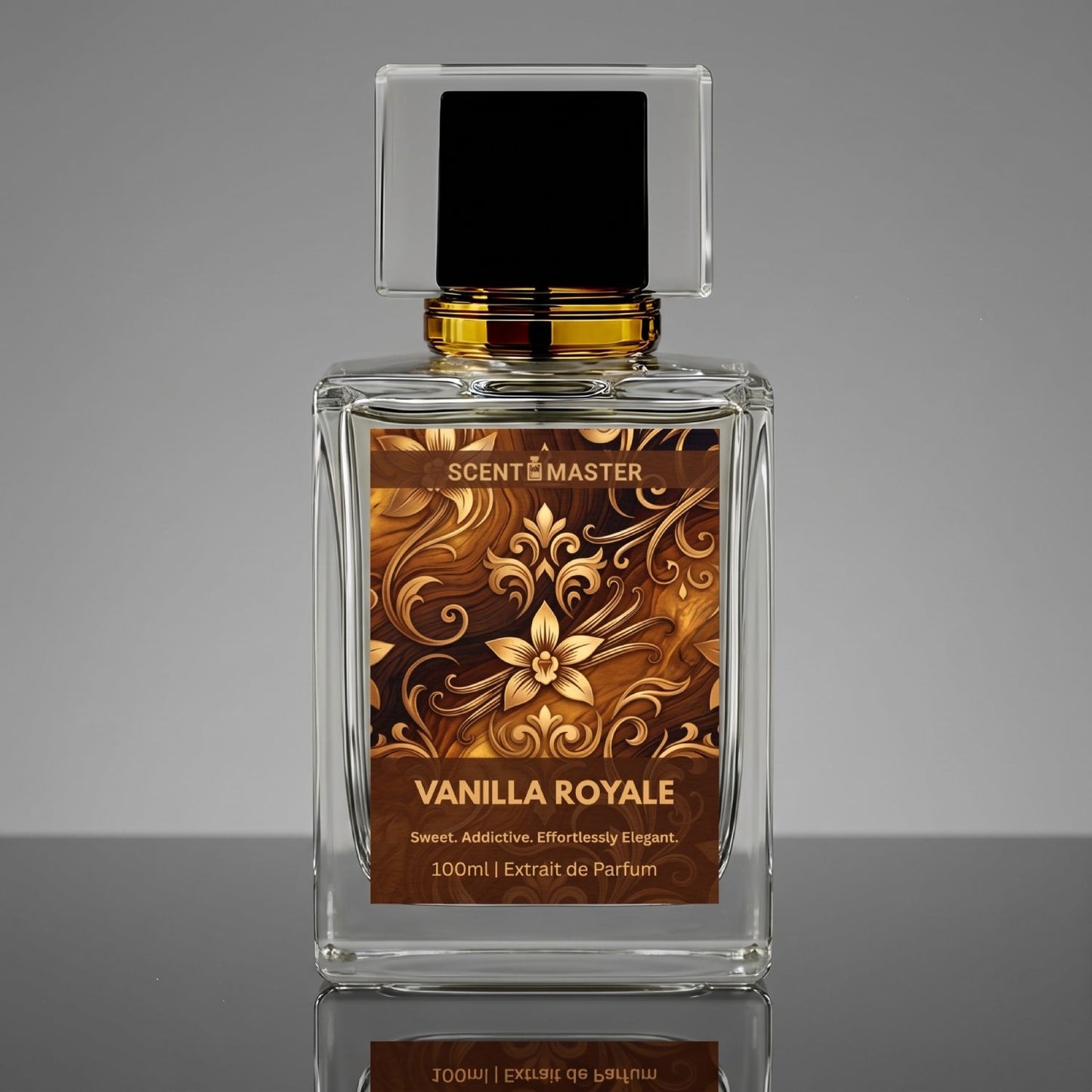 Vanilla Royale by Scent Master 100ml premium sweet vanilla amber fragrance for men and women with elegant long lasting scent profile.