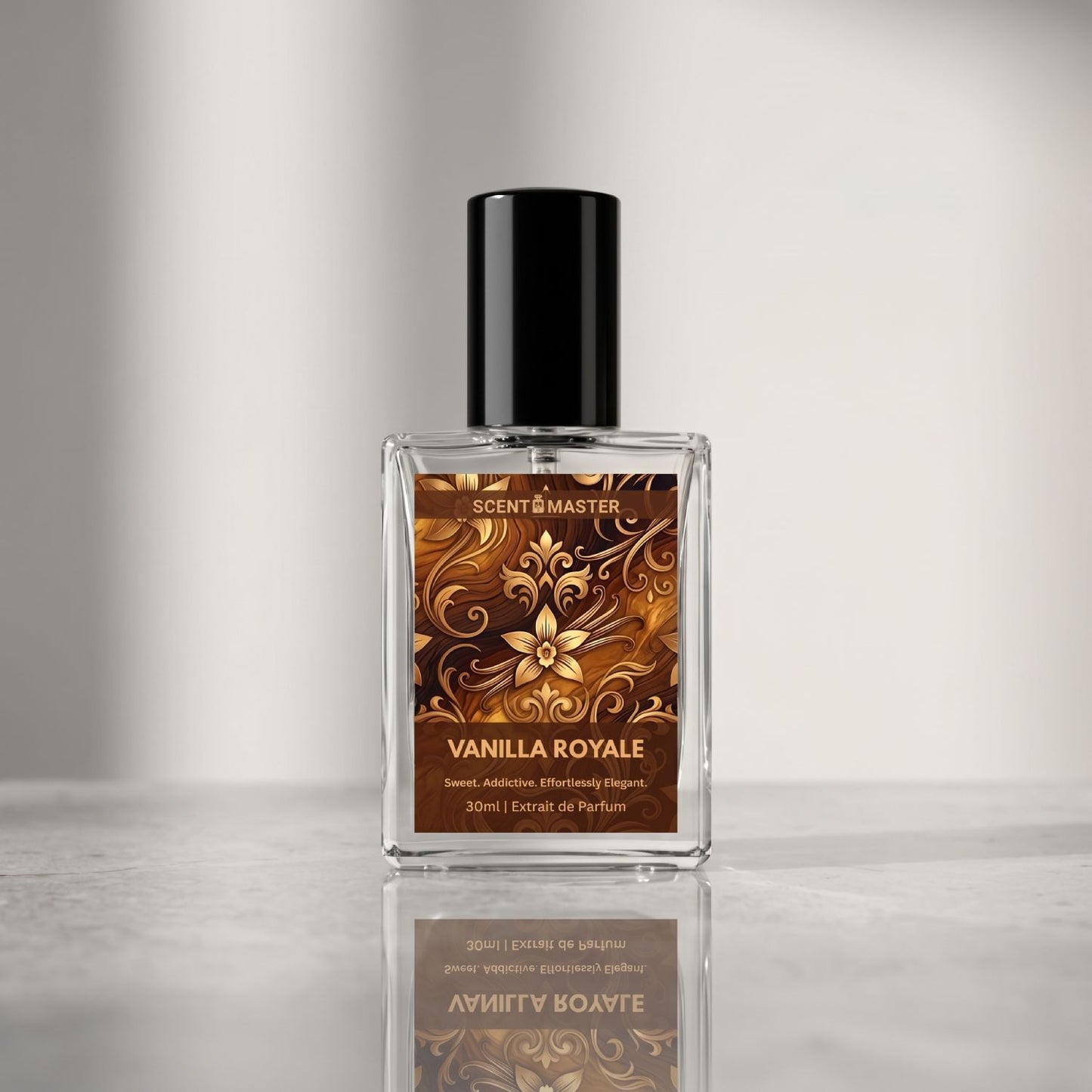 Vanilla Royale by Scent Master 30ml sweet vanilla amber perfume offering rich vanilla warmth and long lasting fragrance performance.