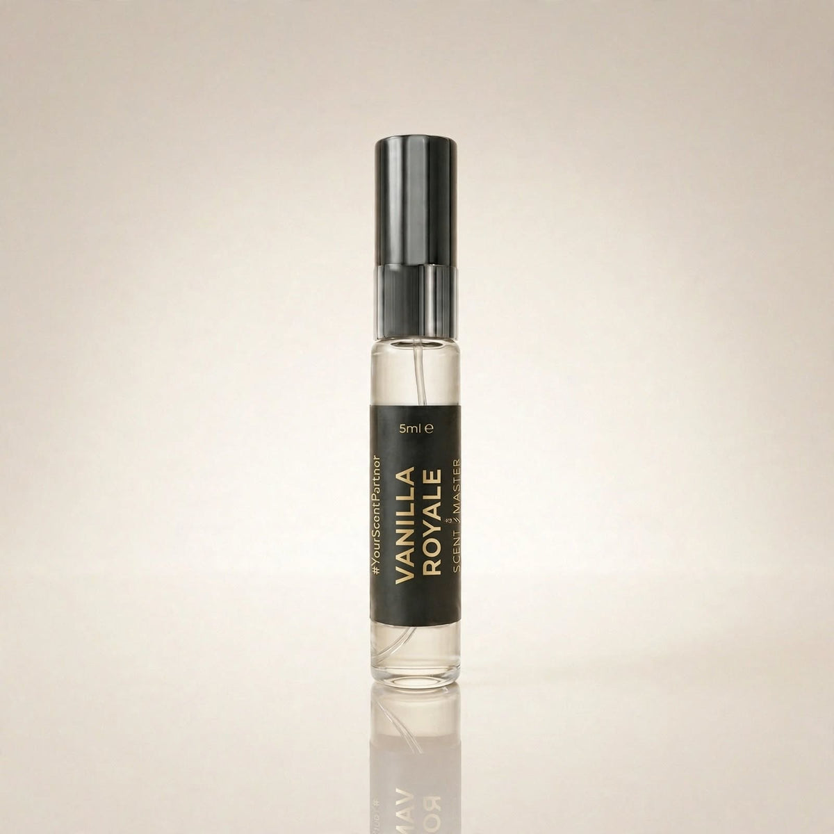 Vanilla Royale 5ml perfume bottle product render