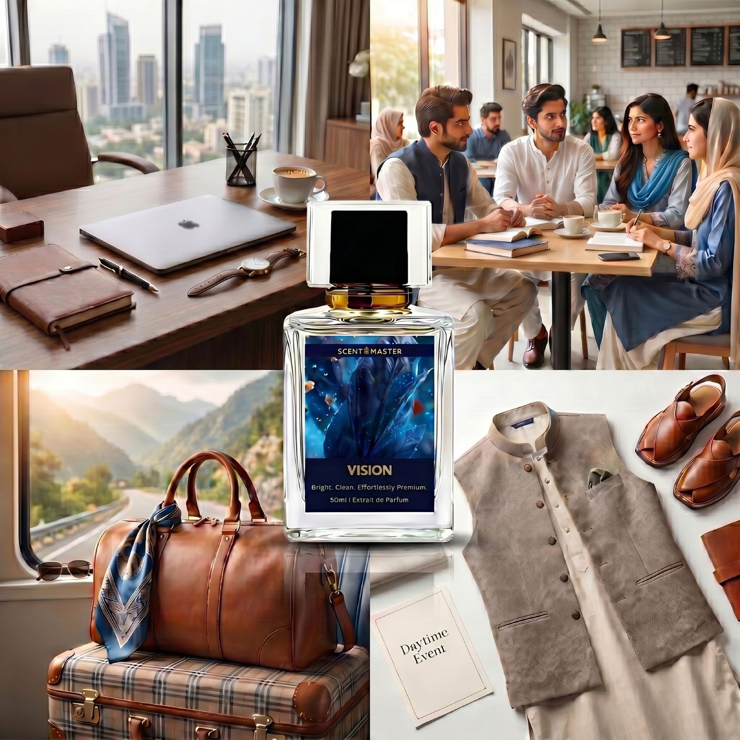 Vision by Scent Master occasion visual for office, travel, daytime events and smart casual wear