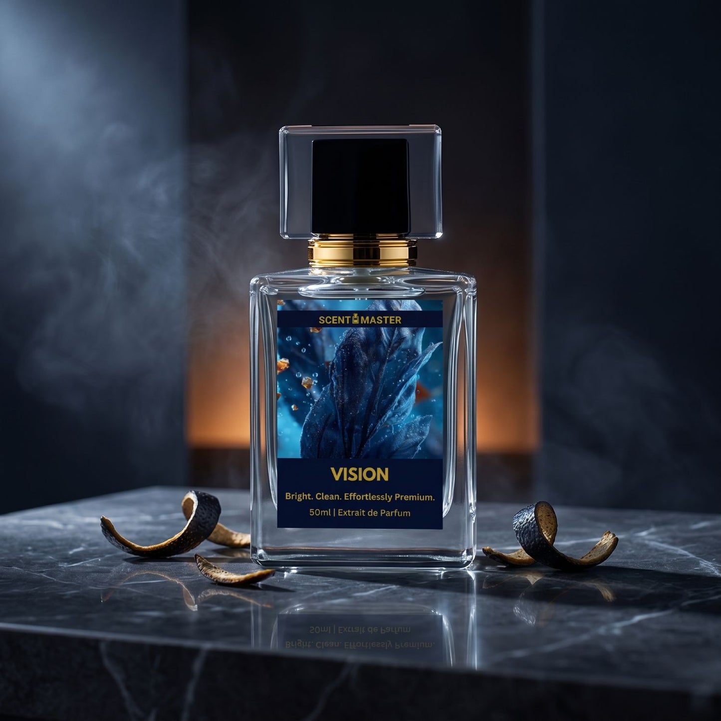 Vision by Scent Master premium cinematic Reserve perfume with fresh citrus aromatic luxury mood