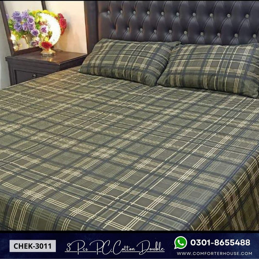 Comforter House | Pure Cotton Bed Sheet | Double Bed | King Size | Export Quality