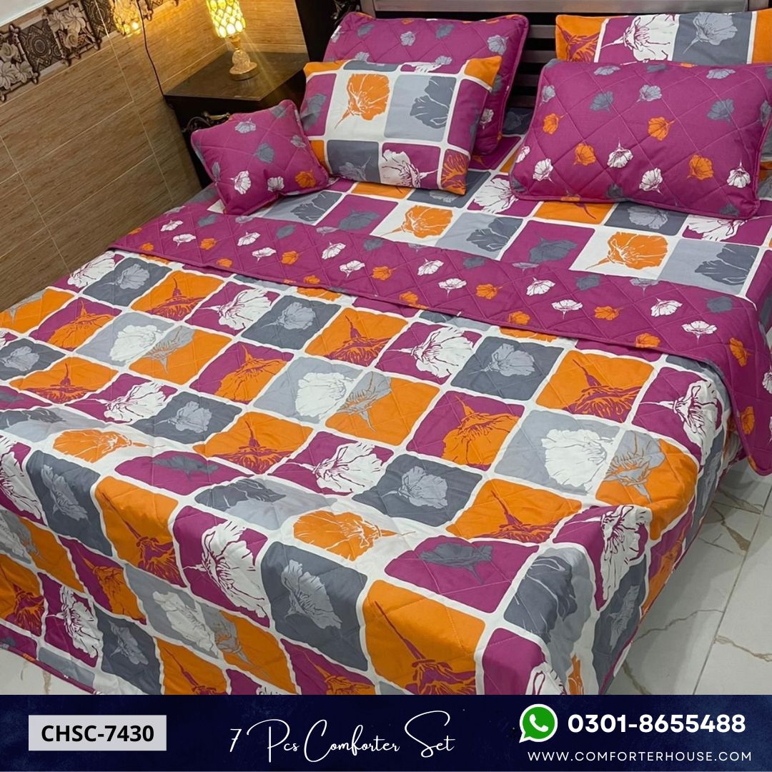 Comforter House | 7 Pcs Comforter Set | Double Bed | King Size | CHSC-7430