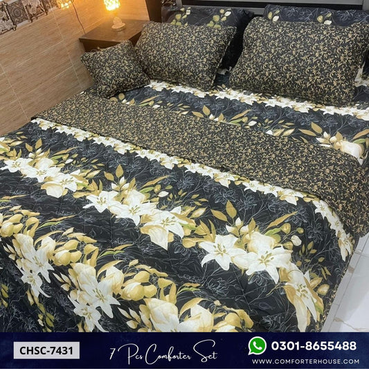 Comforter House | 7 Pcs Comforter Set | Double Bed | King Size | CHSC-7431