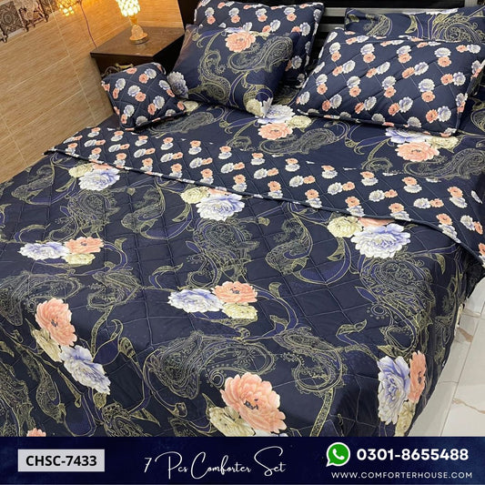 Comforter House | 7 Pcs Comforter Set | Double Bed | King Size | CHSC-7433