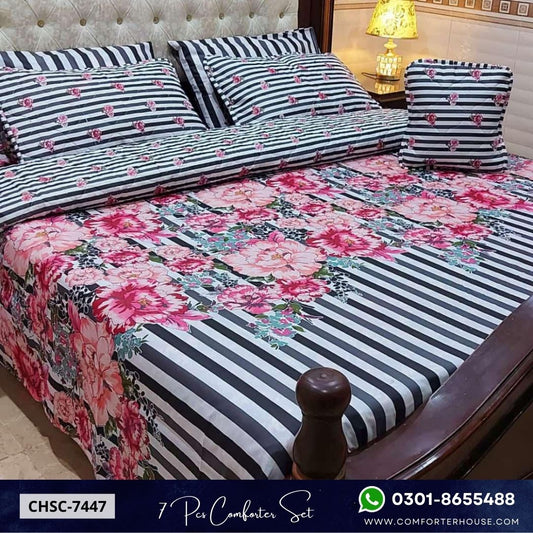 Comforter House | 7 Pcs Comforter Set | Double Bed | King Size | CHSC-7447