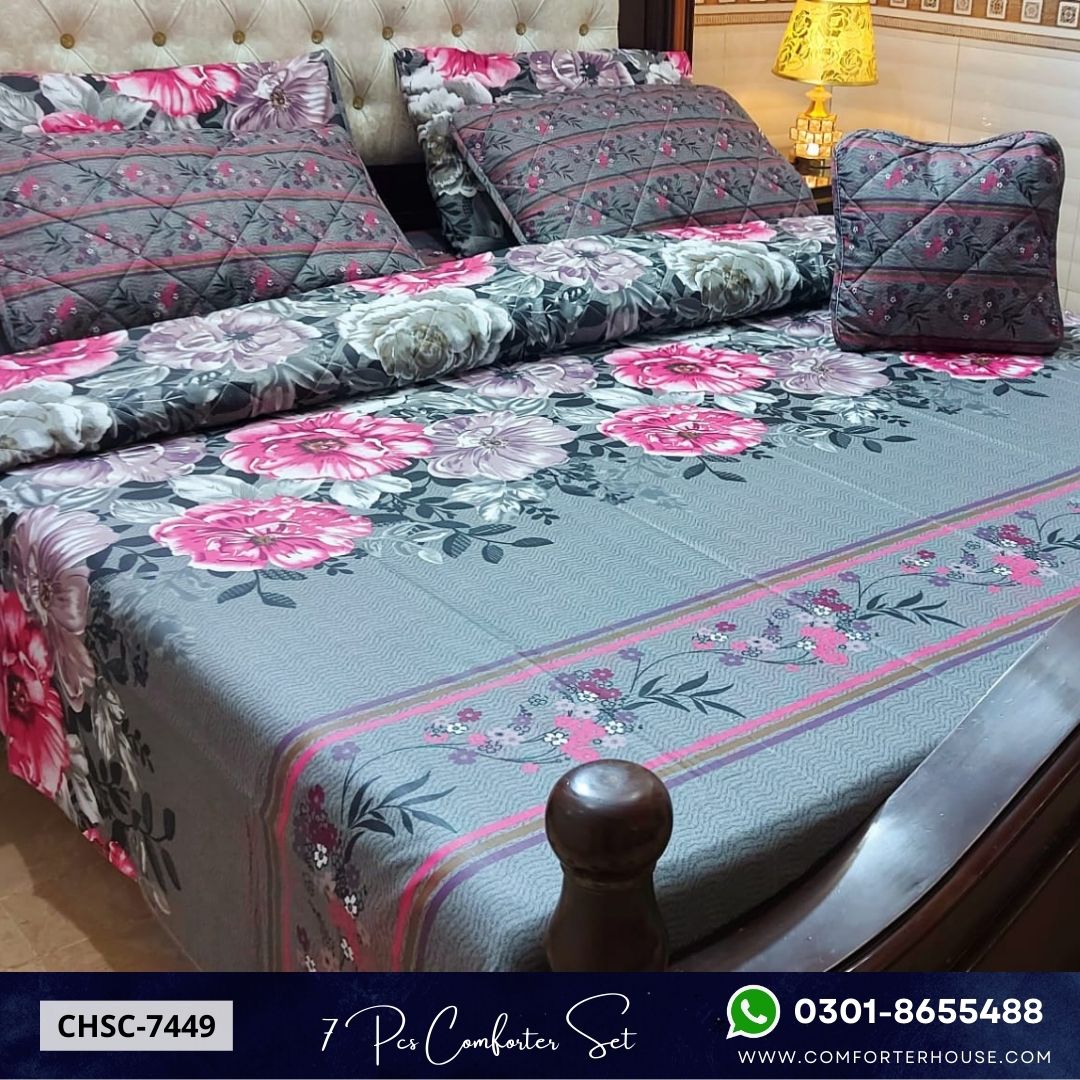 Comforter House | 7 Pcs Comforter Set | Double Bed | King Size | CHSC-7449