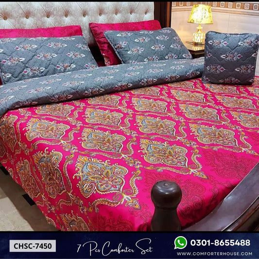7 Pcs Comforter Set | Double Bed | King Size | CHSC-7450