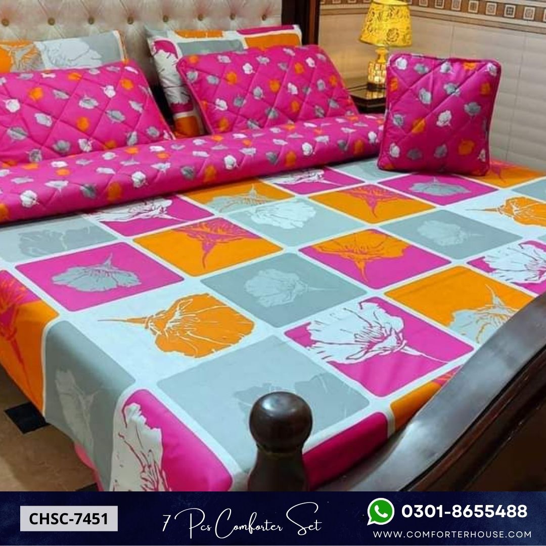 Comforter House | 7 Pcs Comforter Set | Double Bed | King Size | CHSC-7451