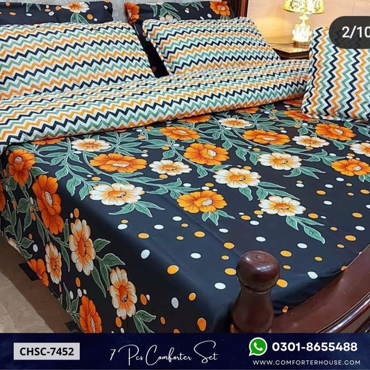 Comforter House | 7 Pcs Comforter Set | Double Bed | King Size | CHSC-7452