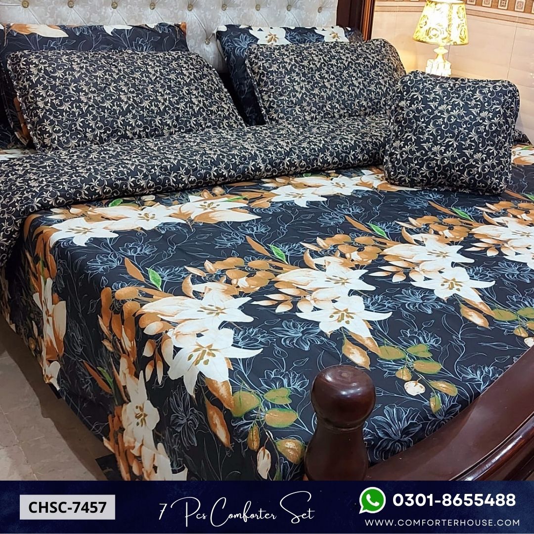 Comforter House | 7 Pcs Comforter Set | Double Bed | King Size | CHSC-7457