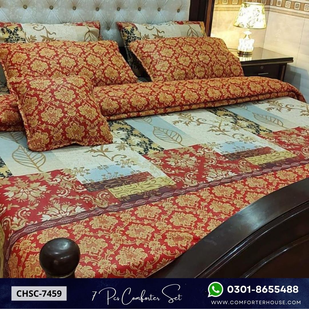 Comforter House | 7 Pcs Comforter Set | Double Bed | King Size | CHSC-7459