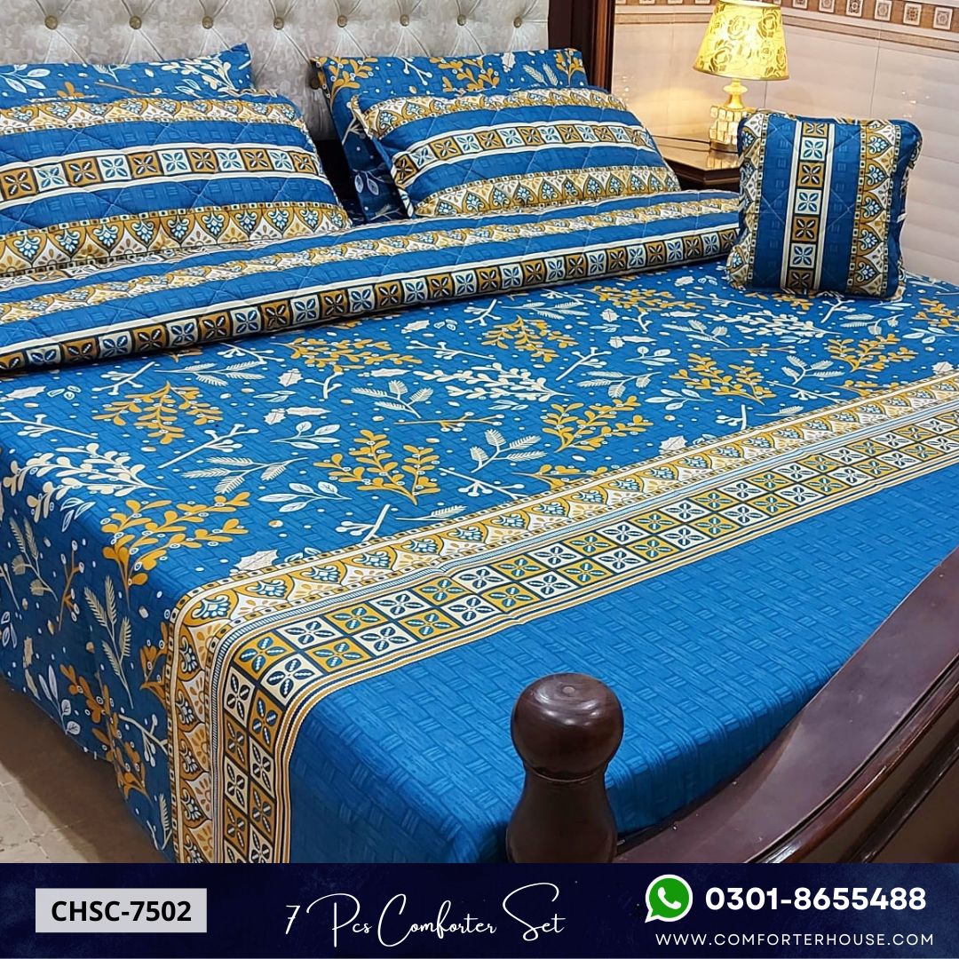 Comforter House | 7 Pcs Comforter Set | Double Bed | King Size | CHSC-CHSC-7502