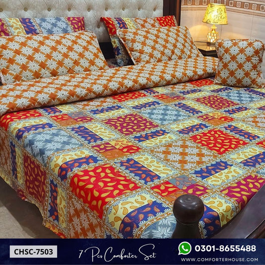 Comforter House | 7 Pcs Comforter Set | Double Bed | King Size | CHSC-7503