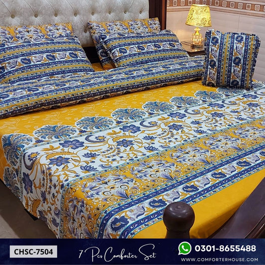 Comforter House | 7 Pcs Comforter Set | Double Bed | King Size | CHSC-7504