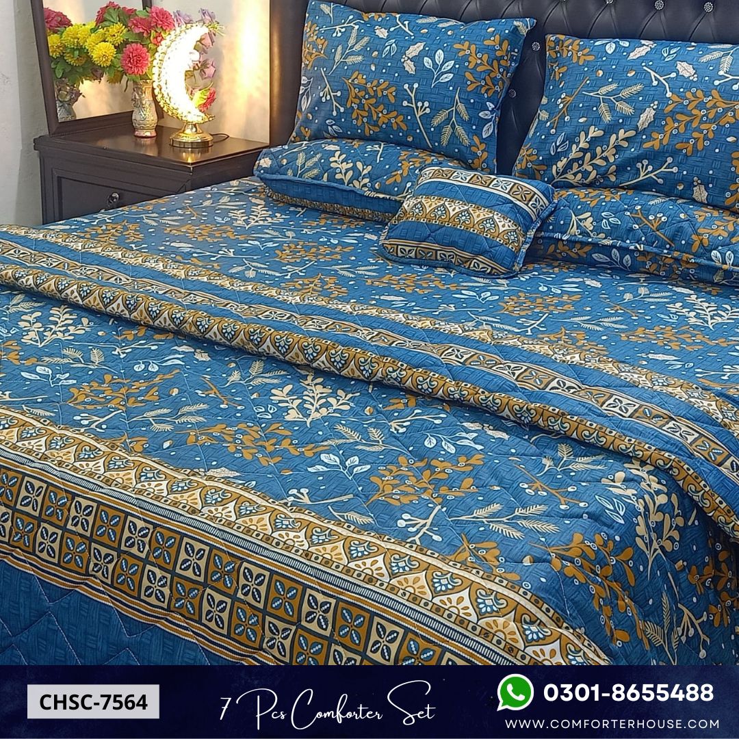 Comforter House | 7 Pcs Comforter Set | Double Bed | King Size | CHSC-7564