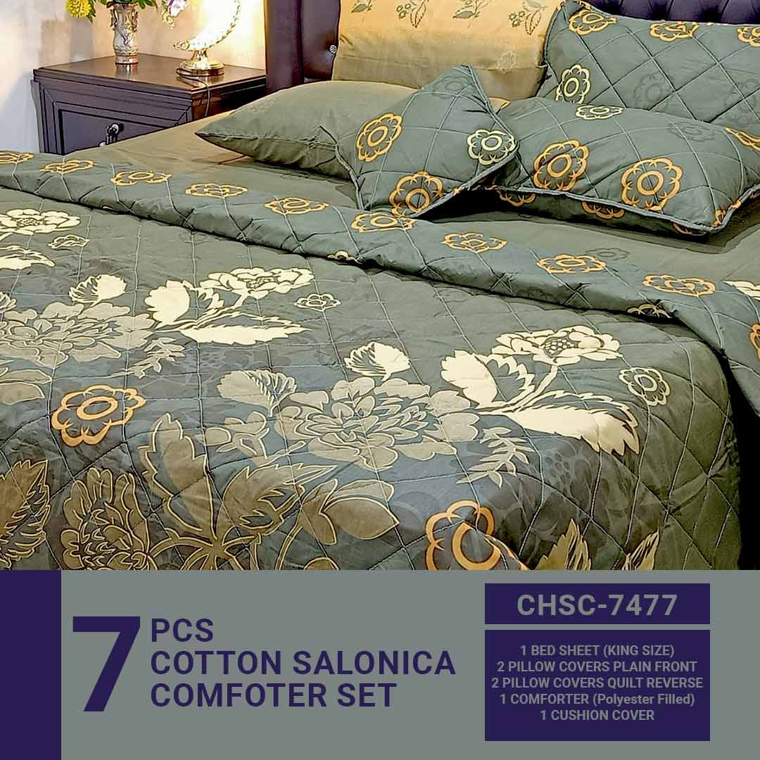 Comforter House | 7 Pcs Comforter Set | Double Bed | King Size | CHSC-7477