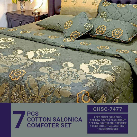 Comforter House | 7 Pcs Comforter Set | Double Bed | King Size | CHSC-7477