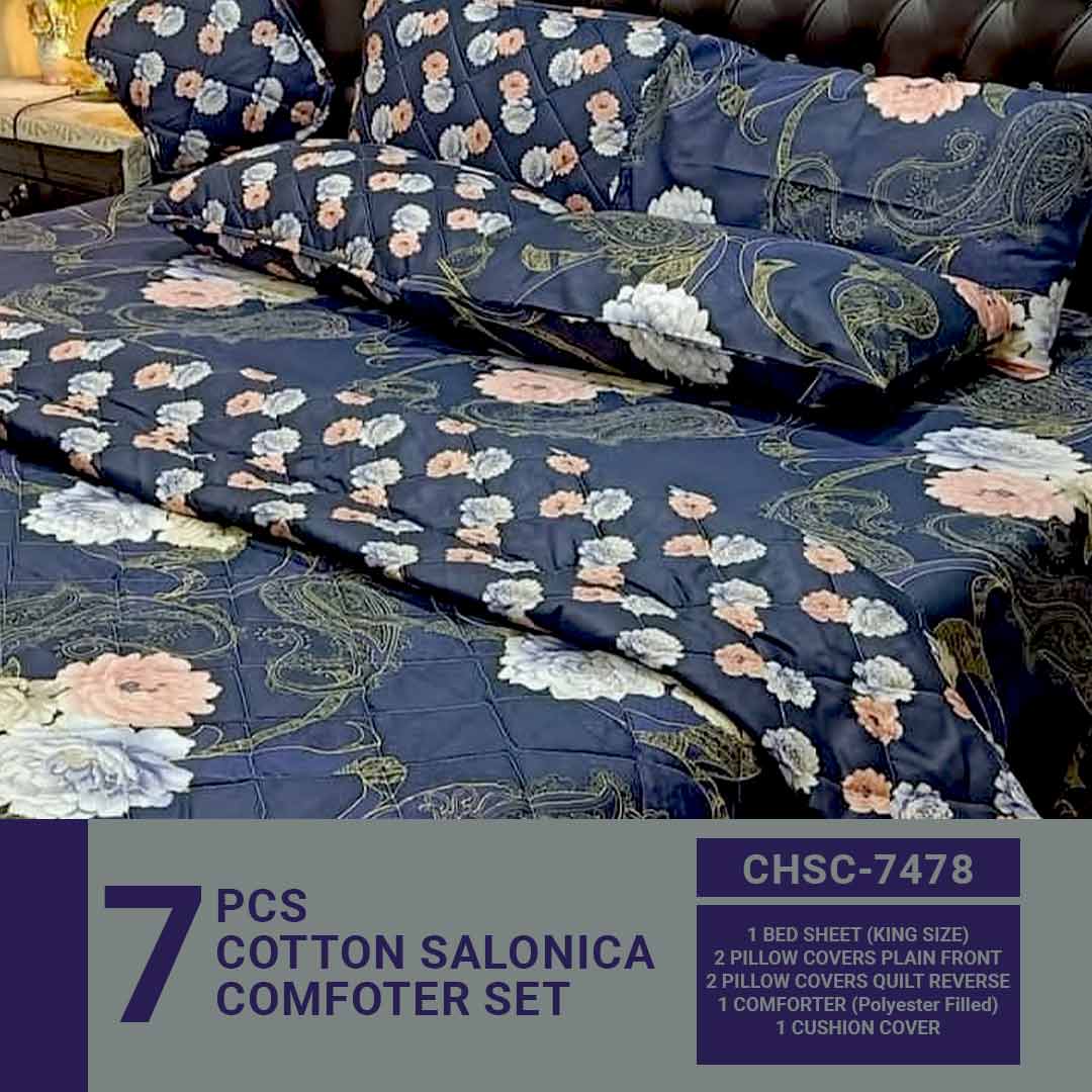 Comforter House | 7 Pcs Comforter Set | Double Bed | King Size | CHSC-7478