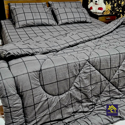 Comforter House | Pure Cotton Vicky Razai Set | Double Bed | King Size | CHQC-6001