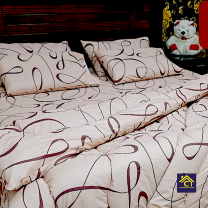 Comforter House | Pure Cotton Vicky Razai Set | Double Bed | King Size | CHQC-6007