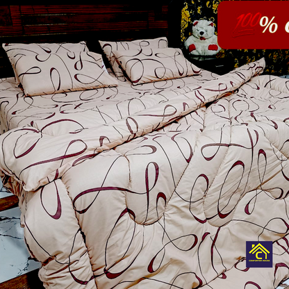 Comforter House | Pure Cotton Vicky Razai Set | Double Bed | King Size | CHQC-6007