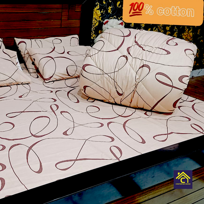 Comforter House | Pure Cotton Vicky Razai Set | Double Bed | King Size | CHQC-6007