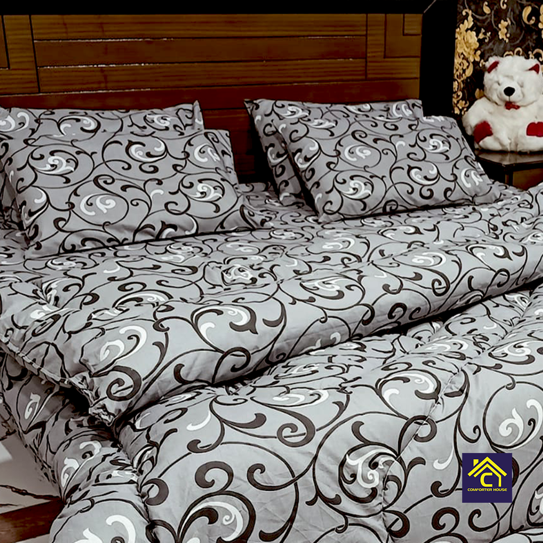 Comforter House | Pure Cotton Vicky Razai Set | Double Bed | King Size | CHQC-6011