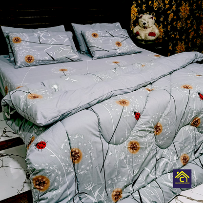 Comforter House | Pure Cotton Vicky Razai Set | Double Bed | King Size | CHQC-6013