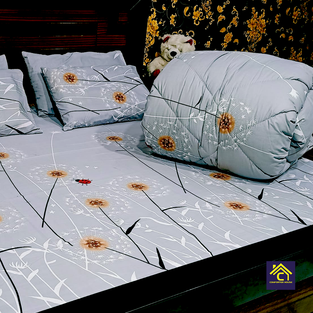 Comforter House | Pure Cotton Vicky Razai Set | Double Bed | King Size | CHQC-6013