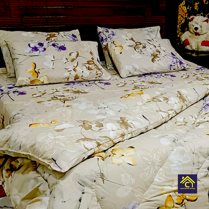 Comforter House | Pure Cotton Vicky Razai Set | Double Bed | King Size | CHQC-6014