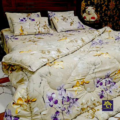 Comforter House | Pure Cotton Vicky Razai Set | Double Bed | King Size | CHQC-6014