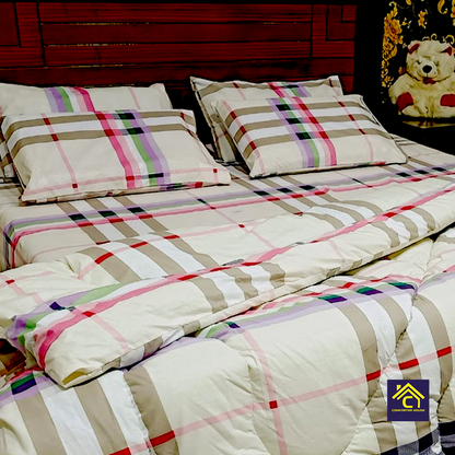 Comforter House | Pure Cotton Vicky Razai Set | Double Bed | King Size | CHQC-6015