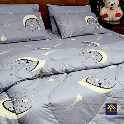 Comforter House | Pure Cotton Vicky Razai Set | Double Bed | King Size | CHQC-6016