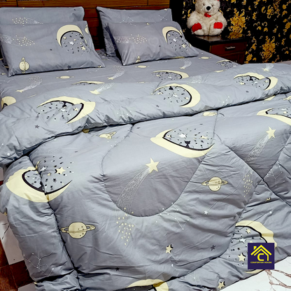 Comforter House | Pure Cotton Vicky Razai Set | Double Bed | King Size | CHQC-6016