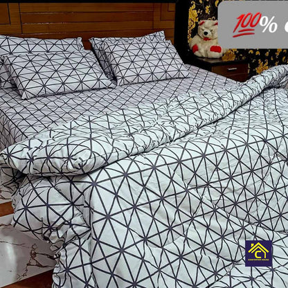 Comforter House | Pure Cotton Vicky Razai Set | Double Bed | King Size | CHQC-6019