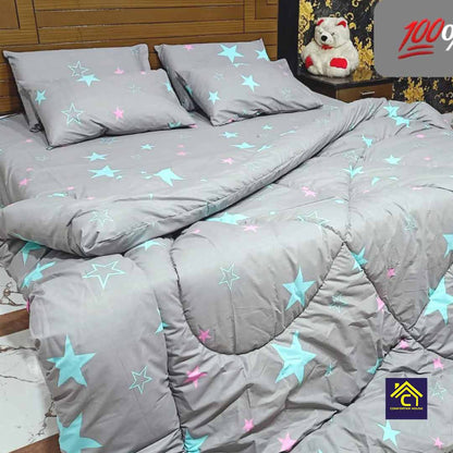 Comforter House | Pure Cotton Vicky Razai Set | Double Bed | King Size | CHQC-6024