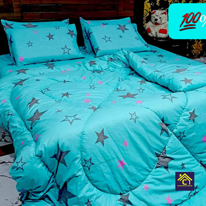 Comforter House | Pure Cotton Vicky Razai Set | Double Bed | King Size | CHQC-6025