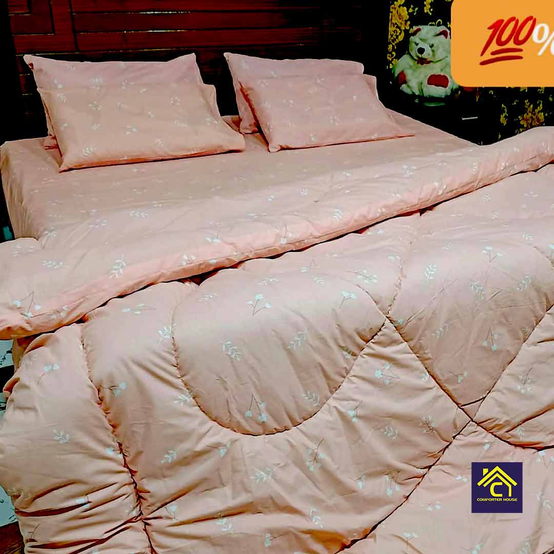 Comforter House | Pure Cotton Vicky Razai Set | Double Bed | King Size | CHQC-6026