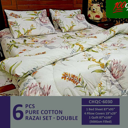 Pure Cotton Vicky Razai Set | Double Bed | King Size | CHQC-6030