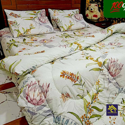 Pure Cotton Vicky Razai Set | Double Bed | King Size | CHQC-6030