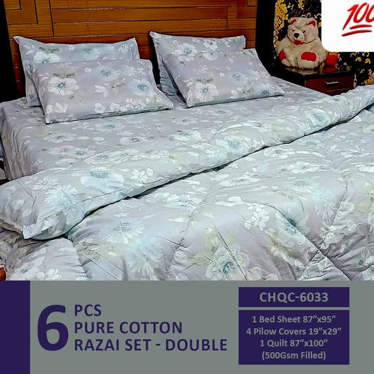 Comforter House | Pure Cotton Vicky Razai Set | Double Bed | King Size | CHQC-6033